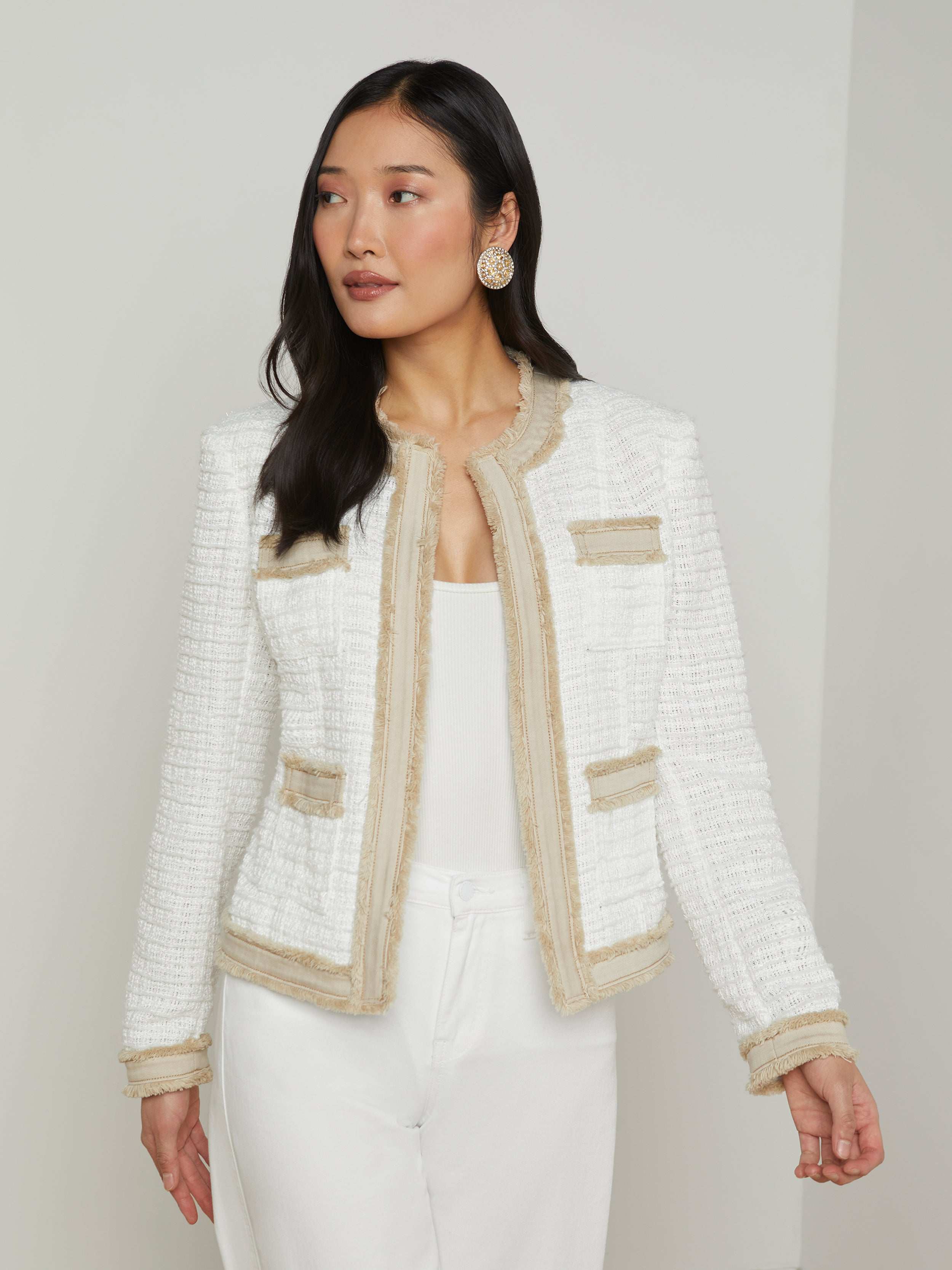 Agnes Tweed Denim Jacket