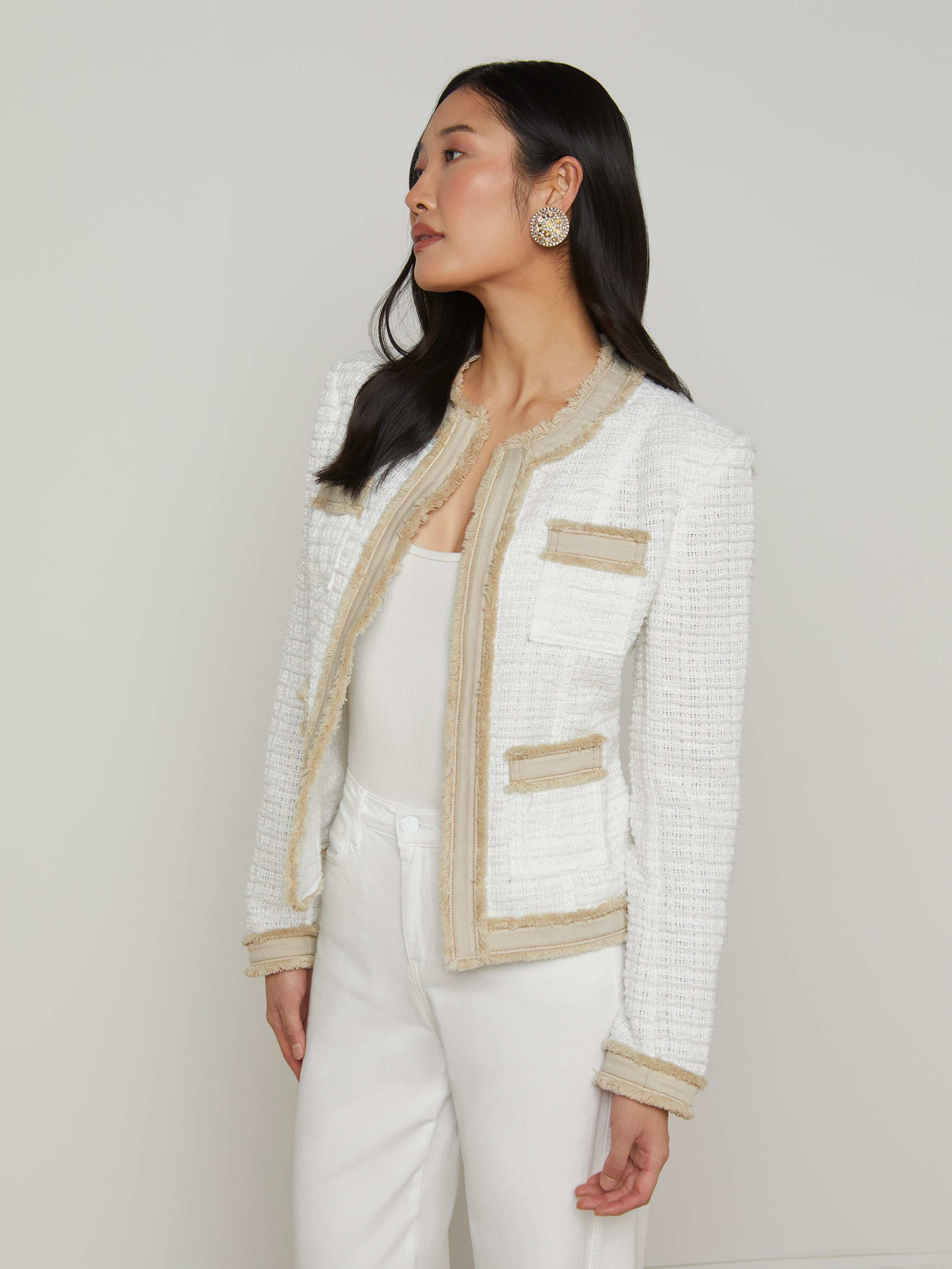 Agnes Tweed Denim Jacket